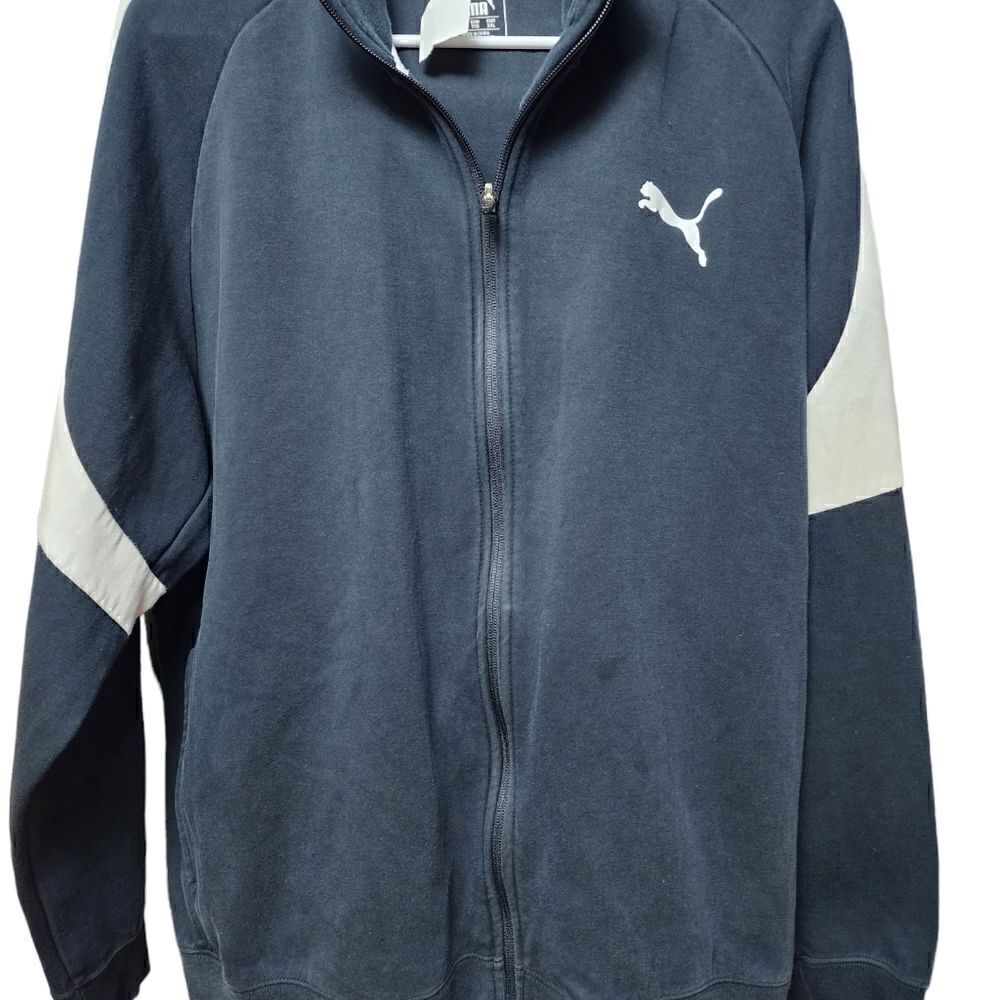 1603 - PUMA Men’s XXL Black Full Zip Track Warmup Jacket